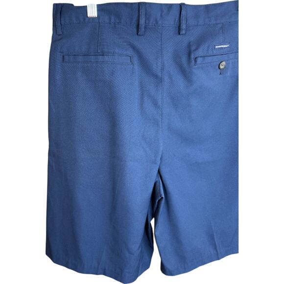 Chaps Golf Men's Pleated Shorts 34 Blue Polyester Lightweight Casual Dressy - Picture 8 of 13